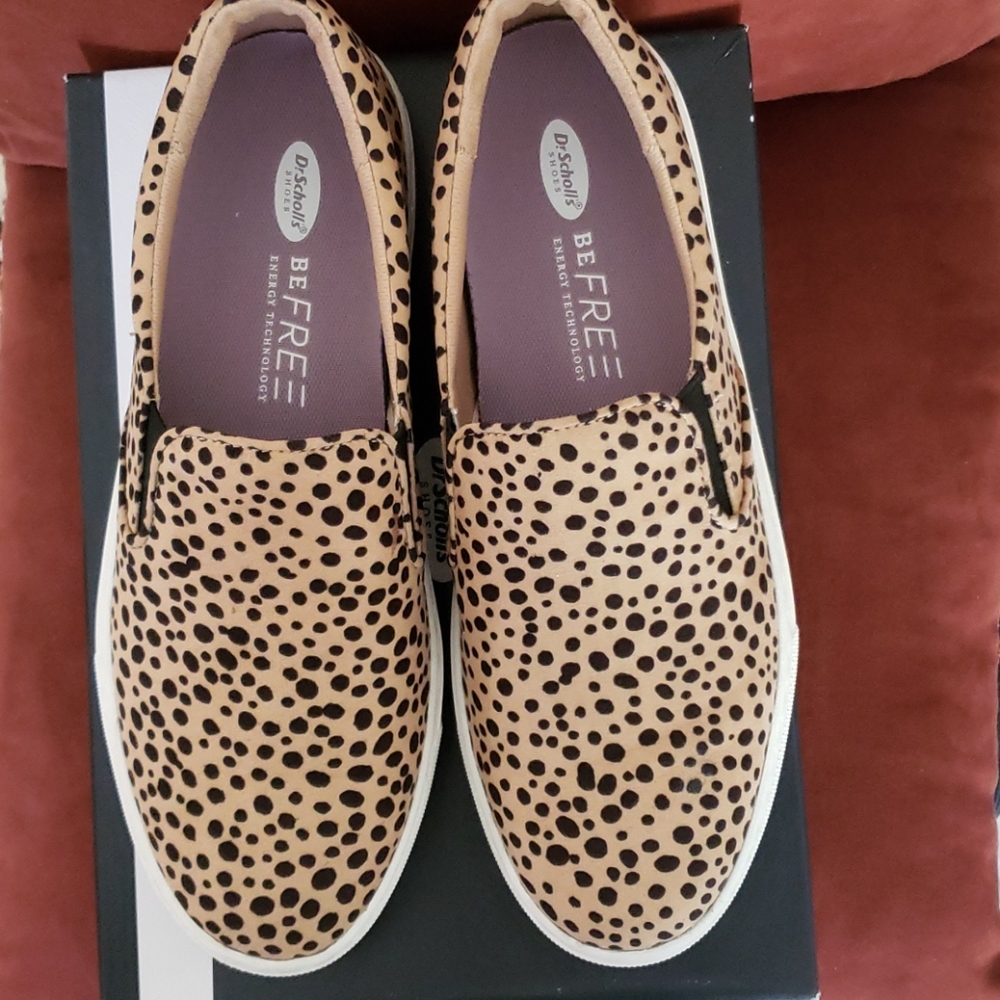 Dr Scholl's Shoes. Leopard print fabric 71/2